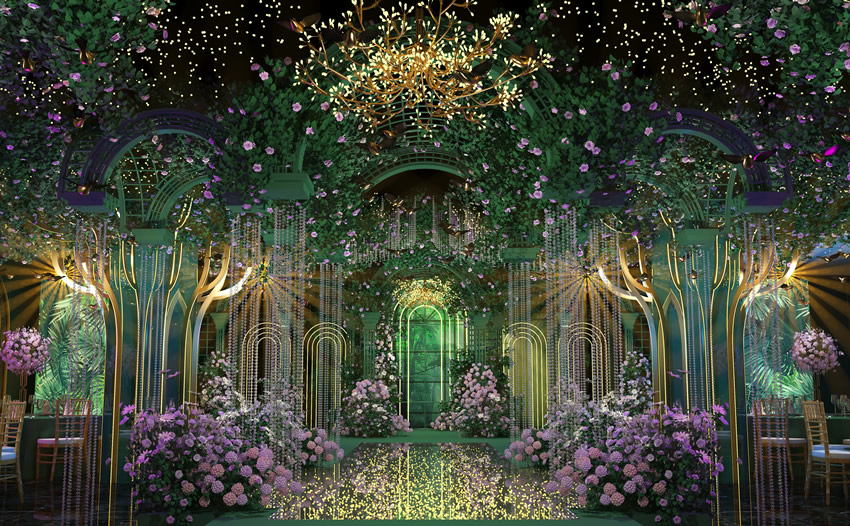 崂山奇妙森林婚礼堂效果展示